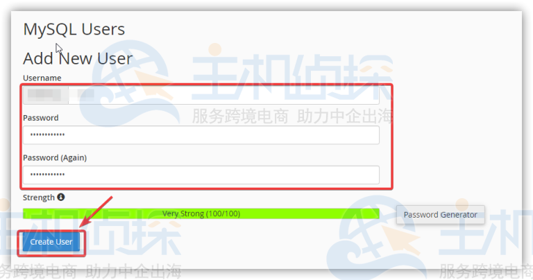 Linux虚拟主机创建数据库和用户