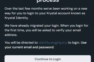登录Krystal账户后台