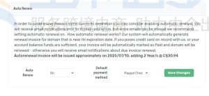 N6 CLoud续订和更改自动续订域名选项