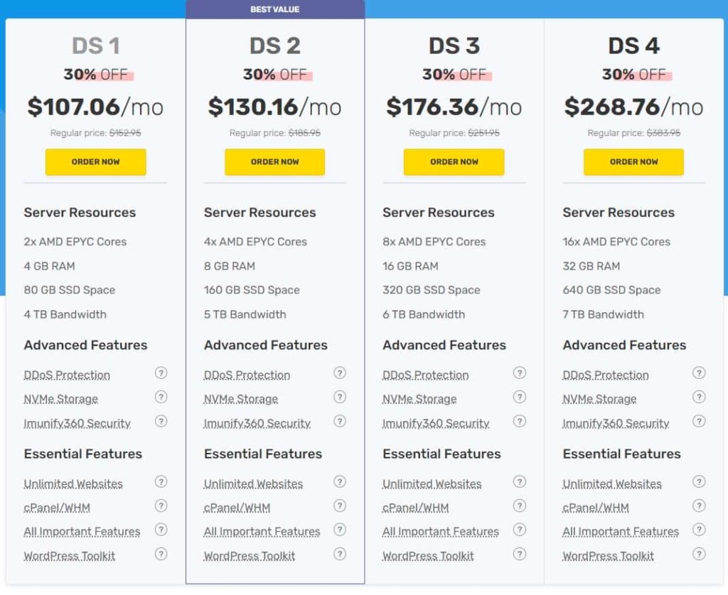 FastComet专用CPU服务器方案