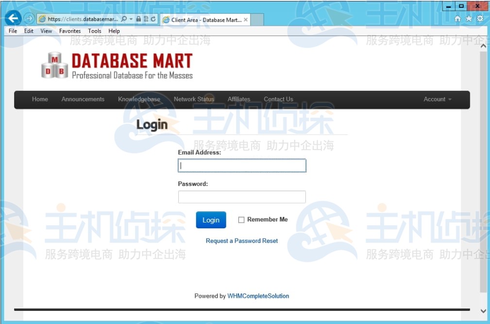 登录Database Mart官网