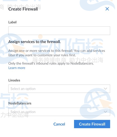 创建Linode云防火墙