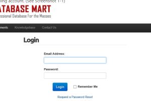 Database Mart账单账户
