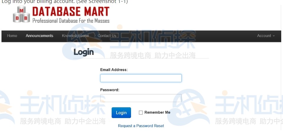 Database Mart账单账户