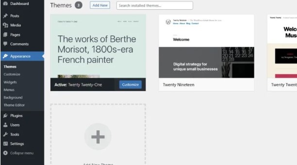 安装WordPress主题和插件