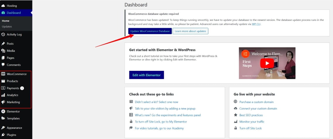 安装并设置Woocommerce