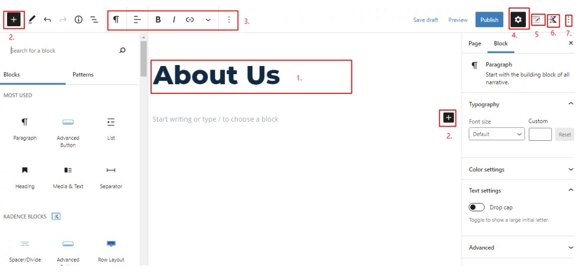 添加页面和产品