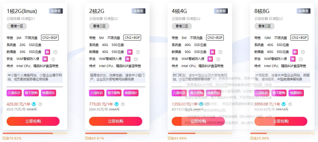 硅云香港云服务器低价热销