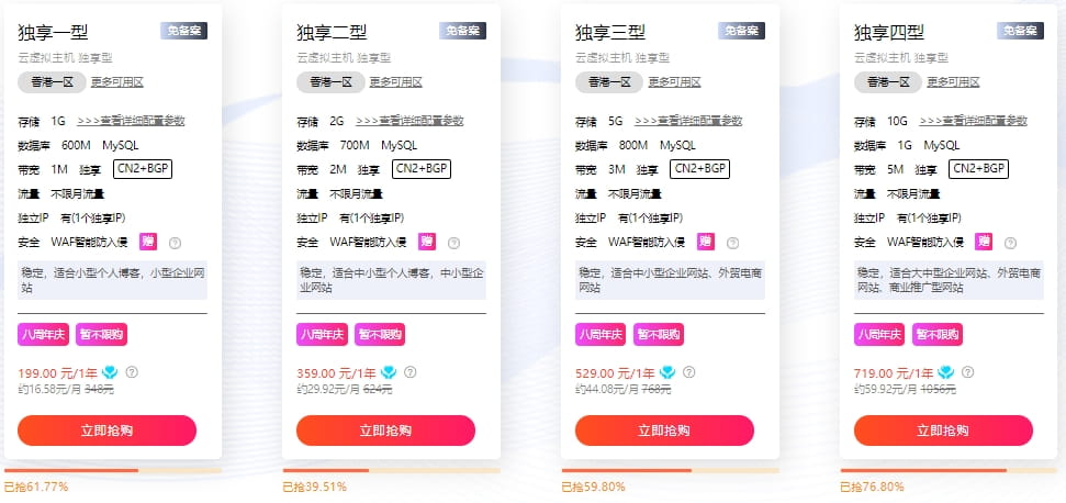 硅云香港云虚拟主机四折