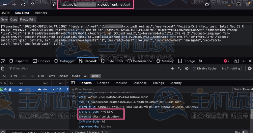 验证AWS CloudFront分配