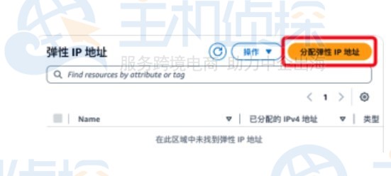 为Amazon EC2分配弹性IP