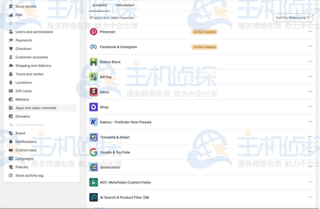 Shopify电子商务功能