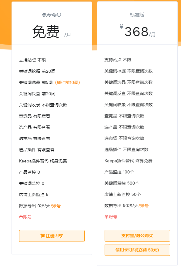 卖家精灵包月价格