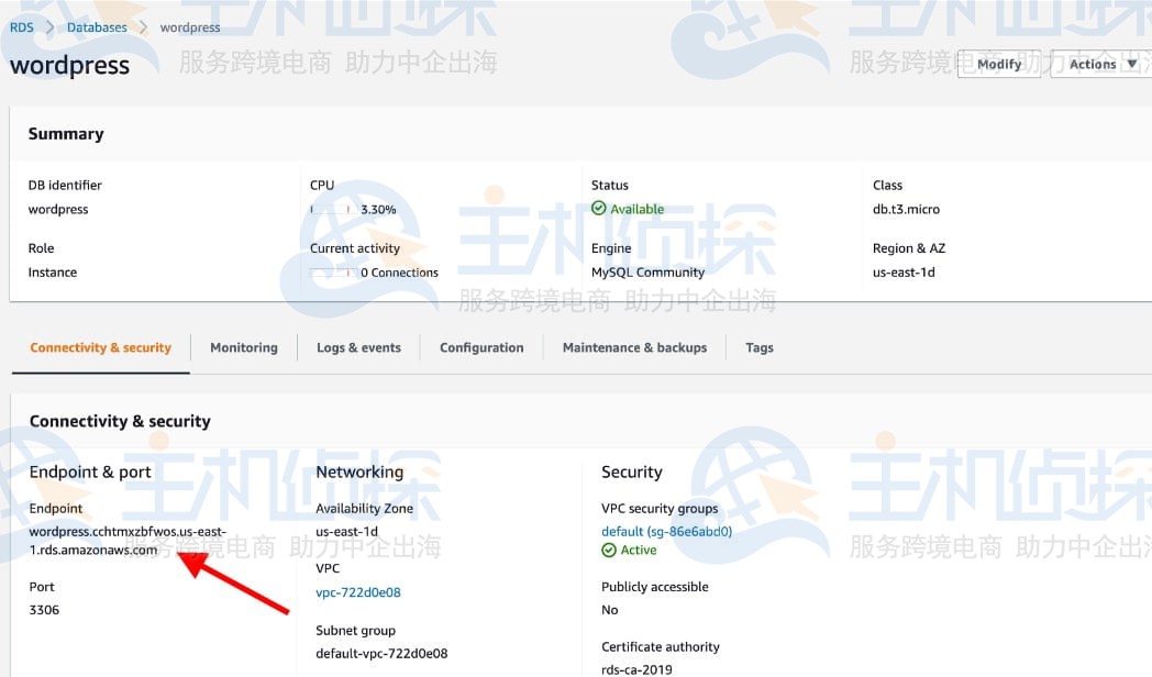 在EC2实例上部署WordPress