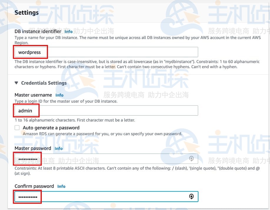 Amazon RDS创建MySQL数据库