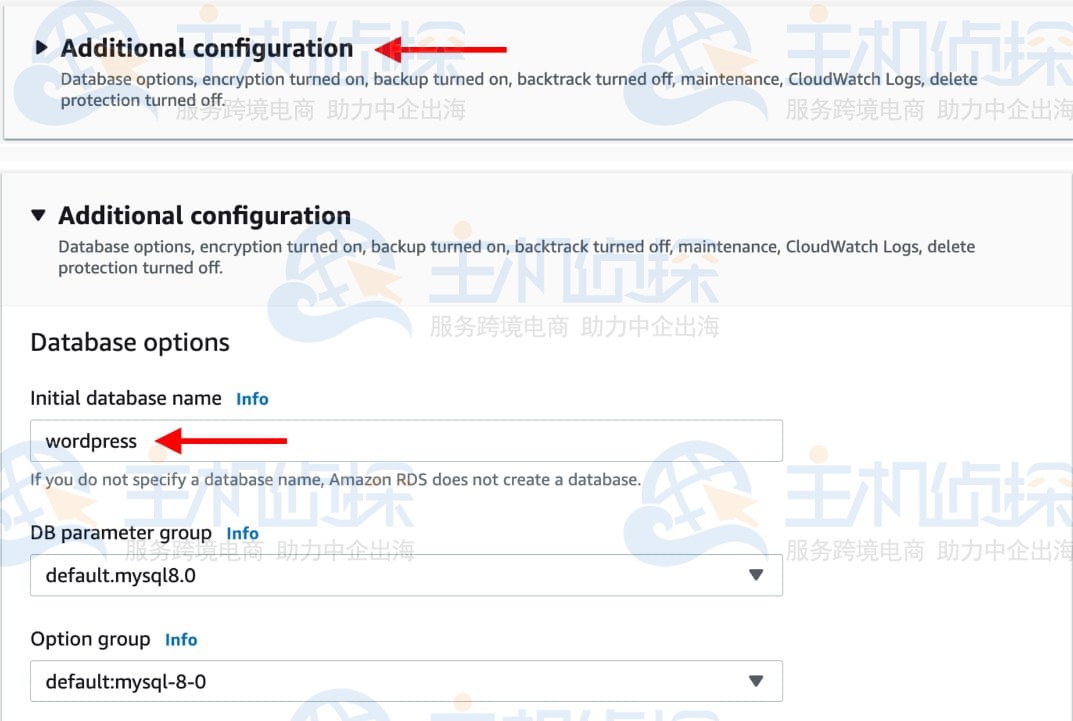 Amazon RDS创建MySQL数据库