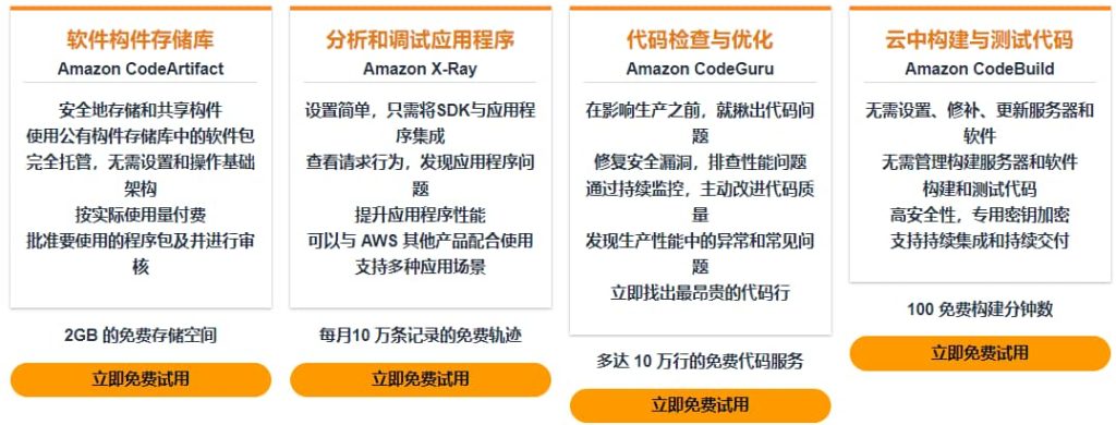 亚马逊AWS云平台开发工具