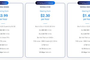 Vultr裸金属服务器NVIDIA GPU方案