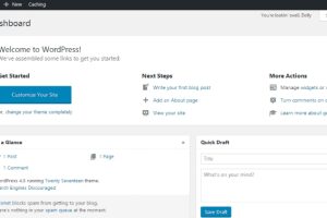 wordpress后台界面