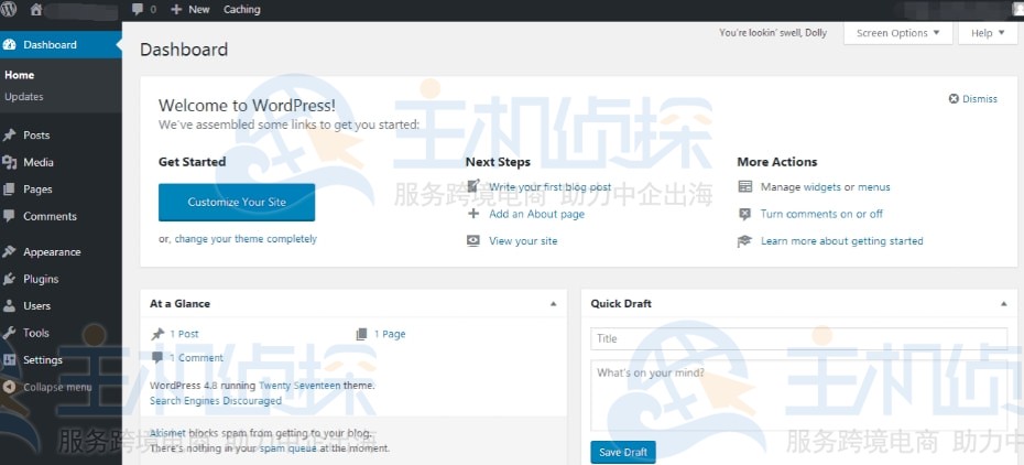 wordpress后台界面