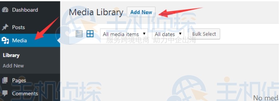 WordPress多媒体菜单