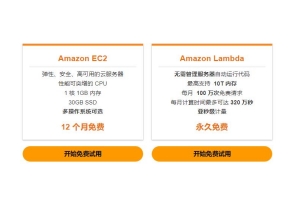 亚马逊AWS永久免费服务器