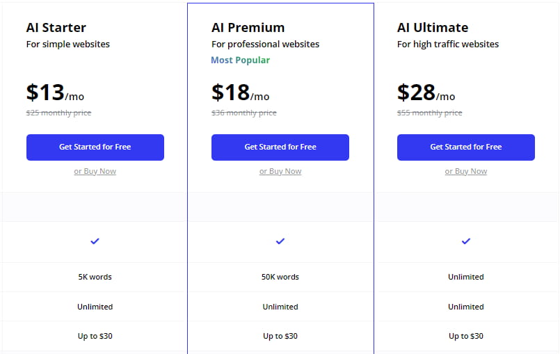 10Web AI建站方案