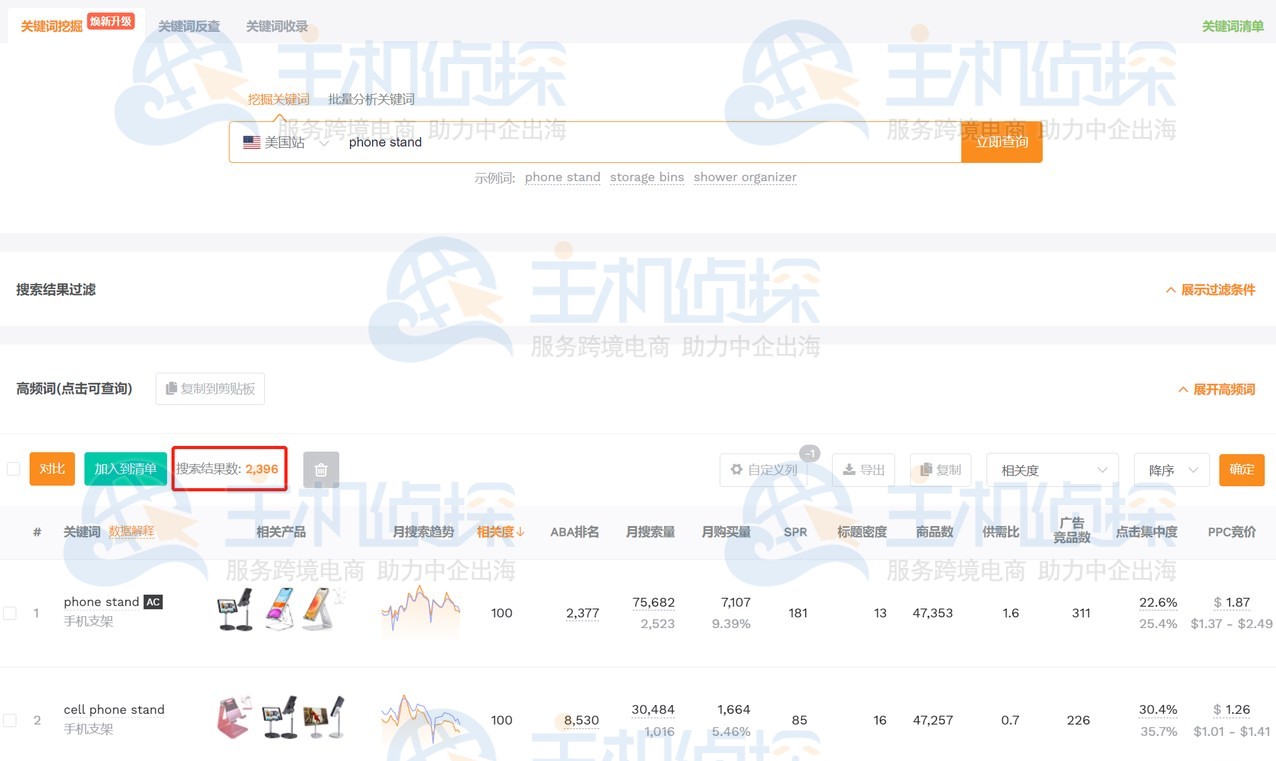 使用卖家精灵构建关键词库