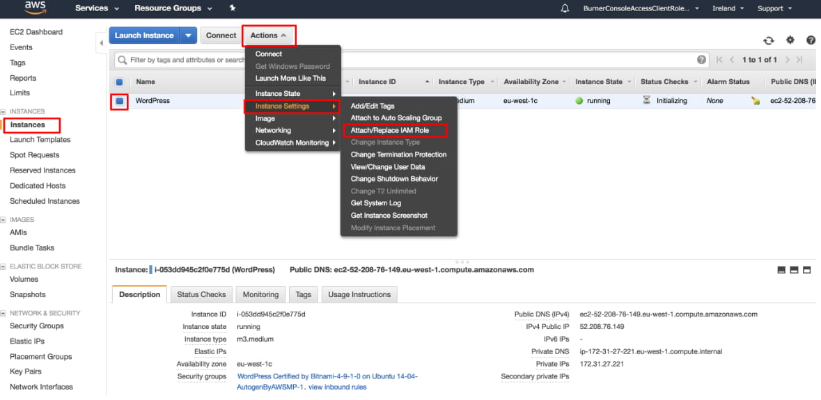 为WordPress创建AWS权限
