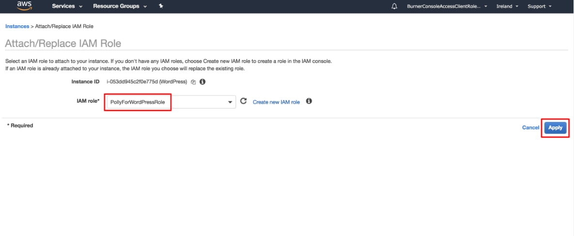 为WordPress创建AWS权限