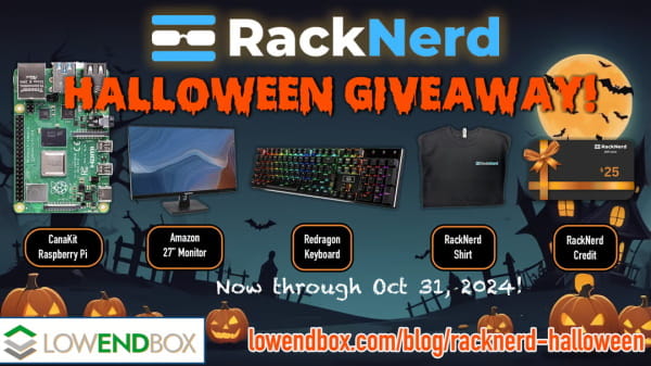 RackNerd万圣节活动来袭 参与赢取超值赠品 海外VPS低至$10.18/年