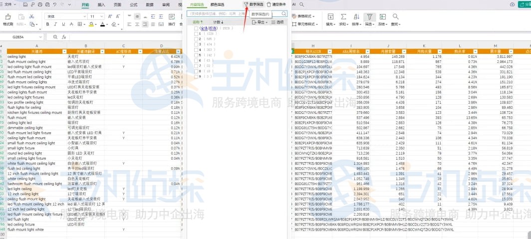 关键词分类与筛选