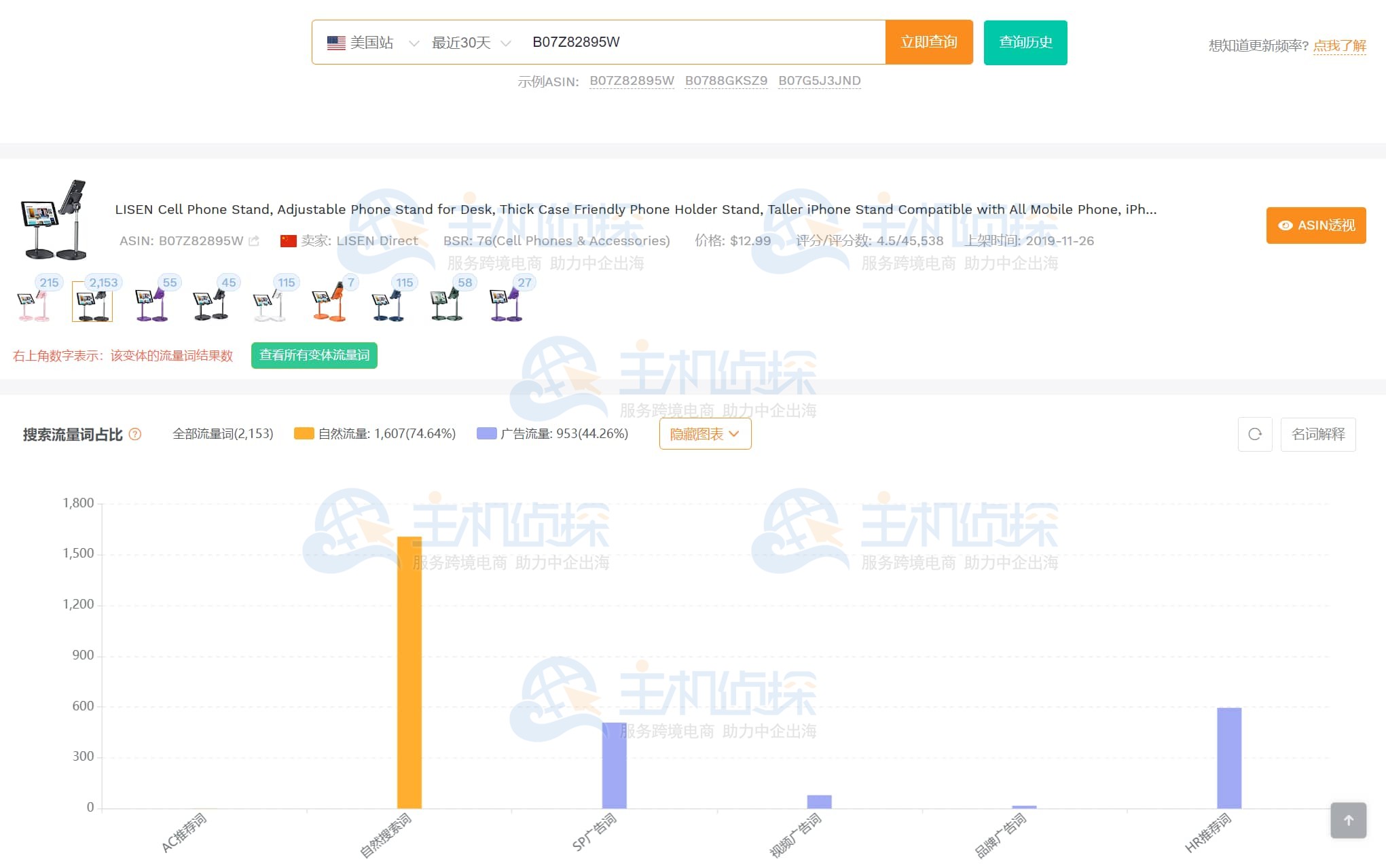卖家精灵关键词反查工具