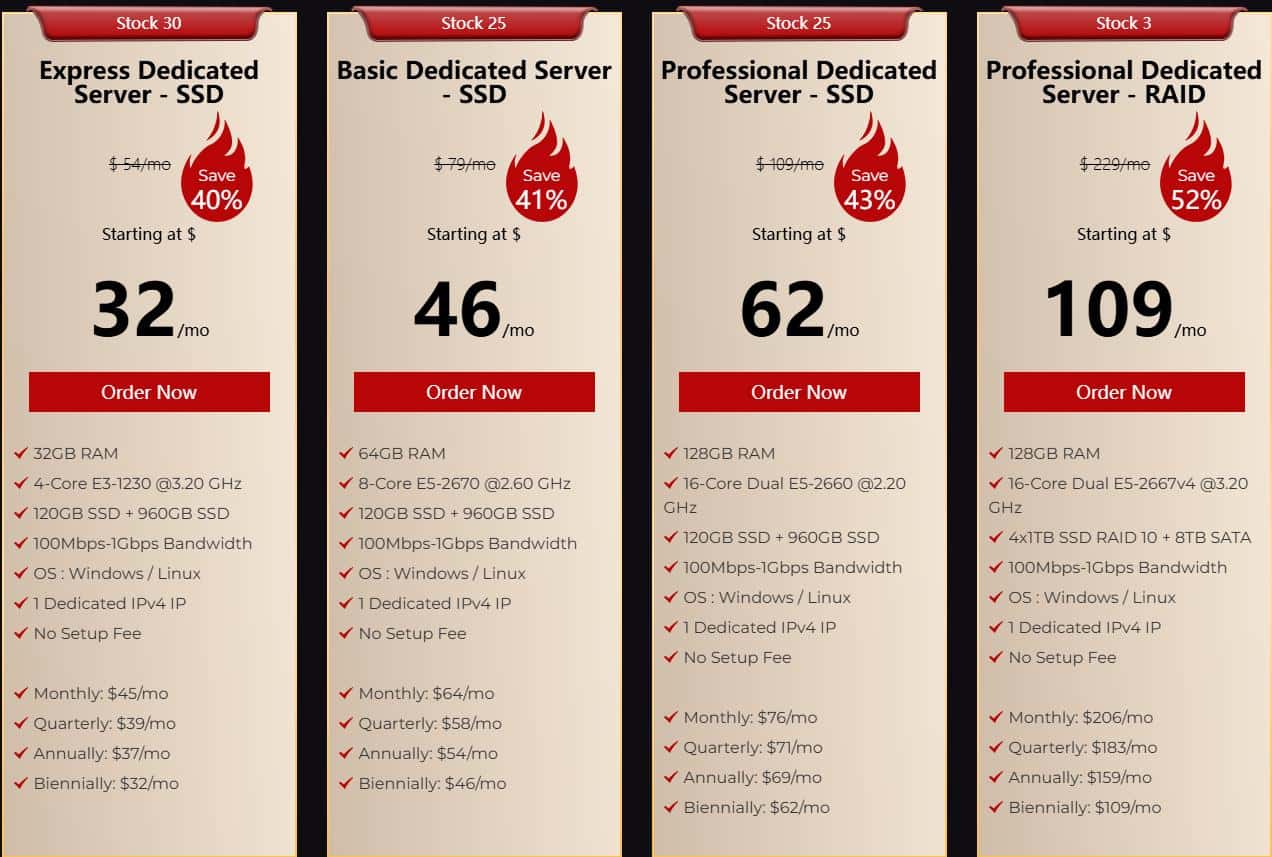 Database Mart专用服务器优惠