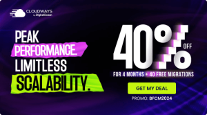 Cloudways黑五大促 云服务器全场6折优惠 享受40次免费迁移