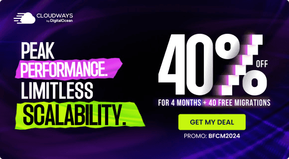 Cloudways黑五大促