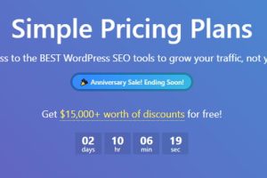 Rank Math周年促销