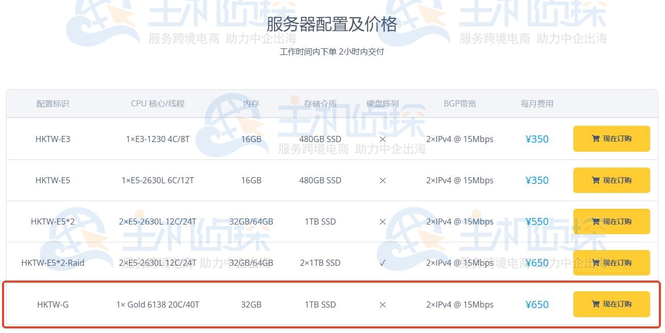 V5 Server香港荃湾高配服务器购买路径