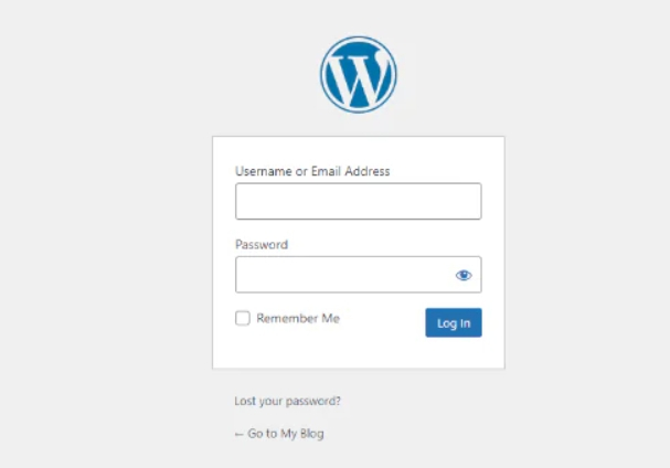 登录WordPress管理控制台