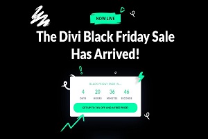 Divi主题黑五促销活动 全场最高享76%折扣低至$67/年 免费领取超值礼品