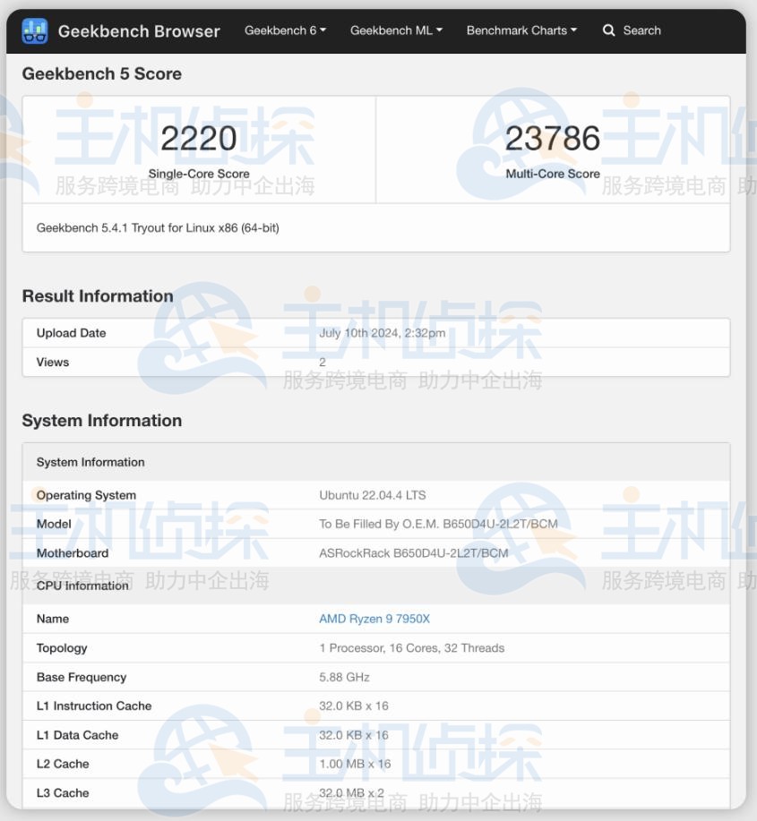 Geekbench 5性能测试