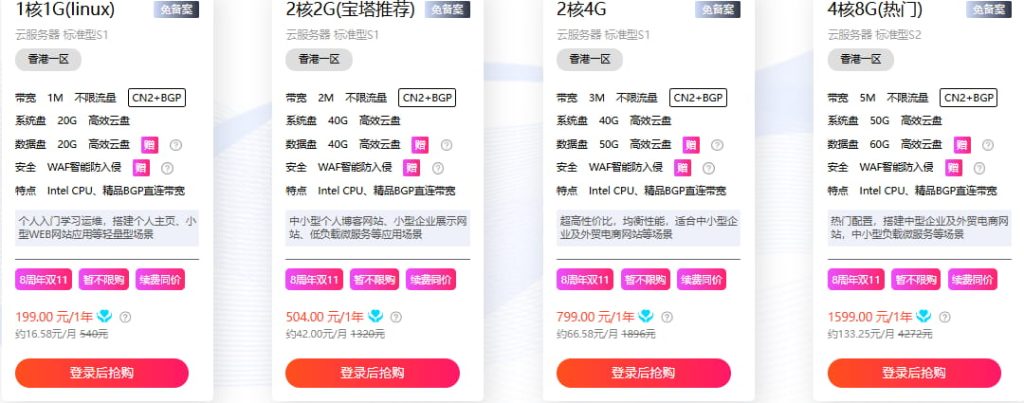 硅云香港云服务器1年专区