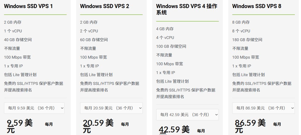 标准Windows VPS