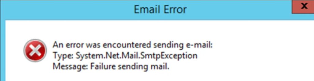 电子邮件设置不正确