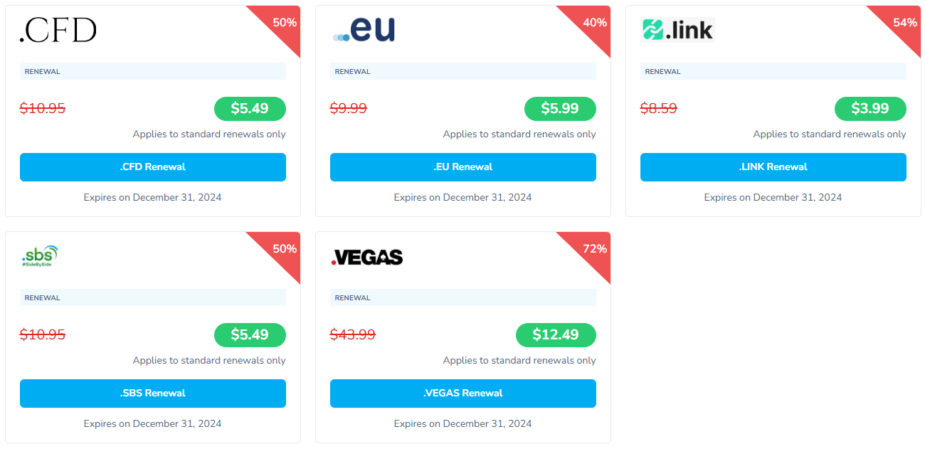 NameSilo域名续费优惠