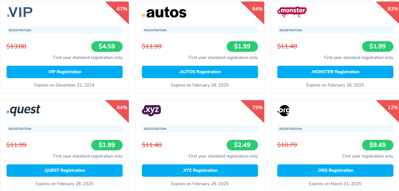 NameSilo域名注册优惠