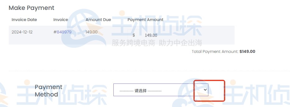 选择具体的付款方法