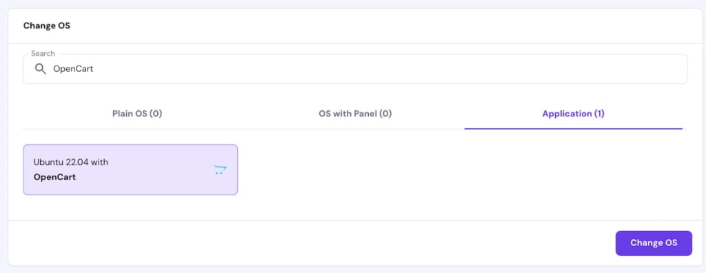 单击Ubuntu 22.04与OpenCart