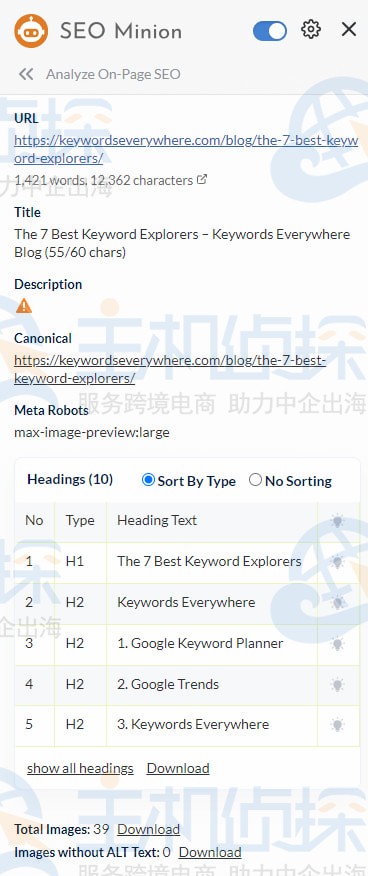 页面搜索引擎优化