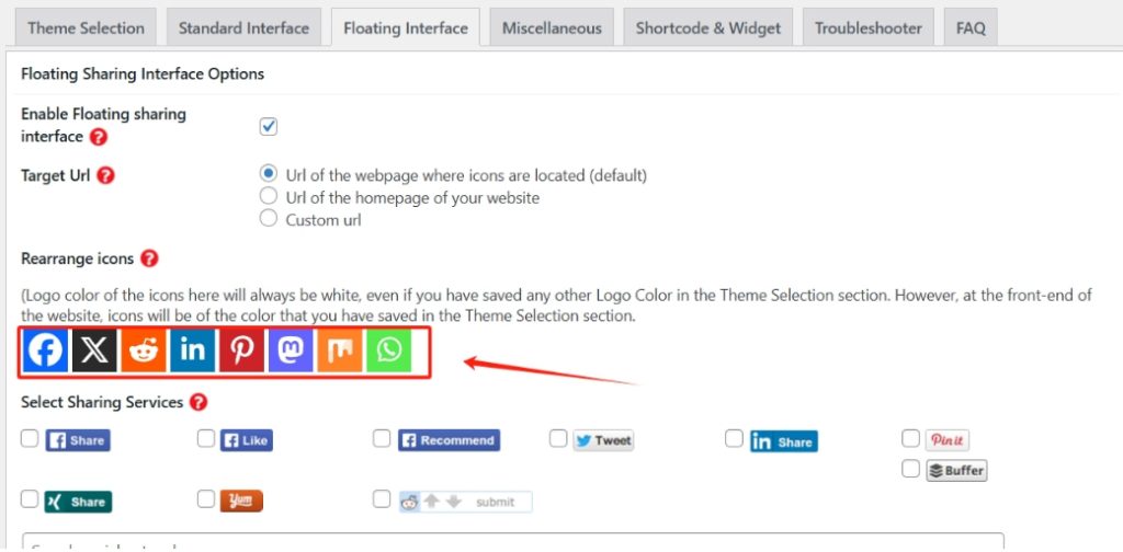 添加或删除社交媒体平台
